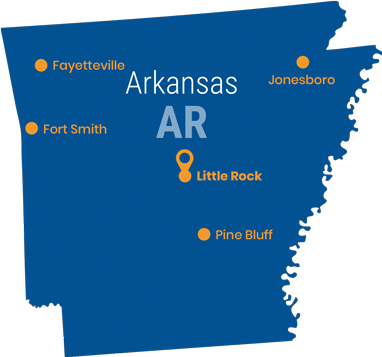 Arkansas state map