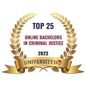 top 25 online criminal justice bachelors